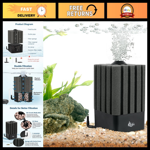 Sponge filter for gallon - sponge, 5-20